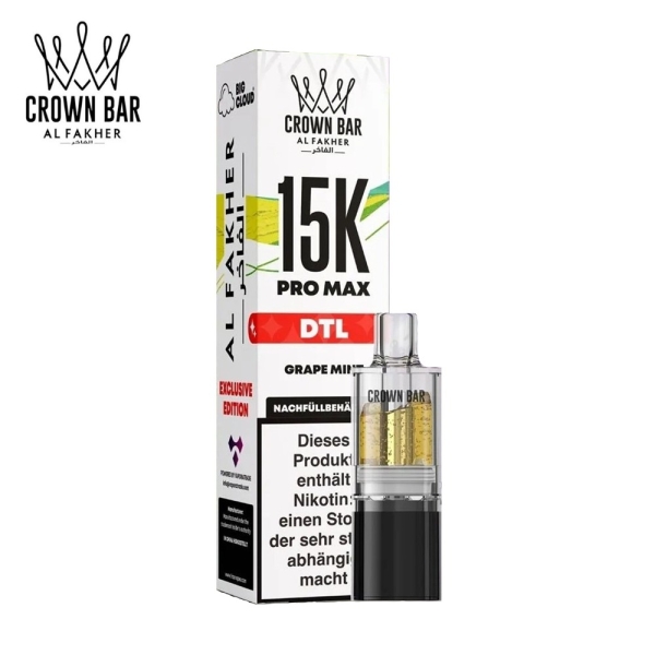 Al Fakher 15K Pro Max - Grape Mint - Pods 6mg DTL